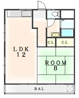 徳島県小松島市中田町字内開【マンション】の間取り