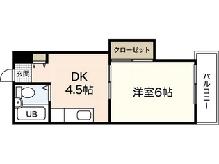 レジデンス楠木【1階】の間取り