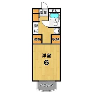 アイリス衣笠【3階】の間取り