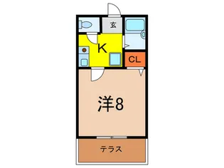 聚楽荘A棟【1階】の間取り