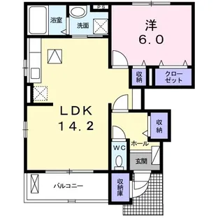 シェルト ストーリアIII【1階】の間取り
