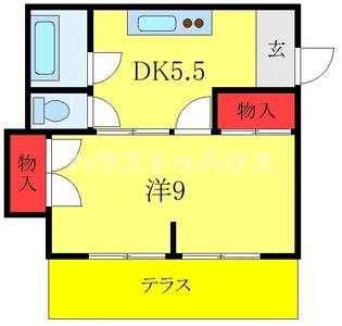 矢口ハイツ【1階】の間取り
