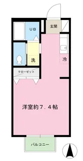 メゾン塩貝【1階】の間取り