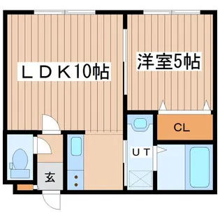 クラリス二十四軒【4階】の間取り