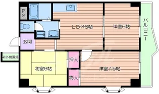 セントラル山田南【4階】の間取り