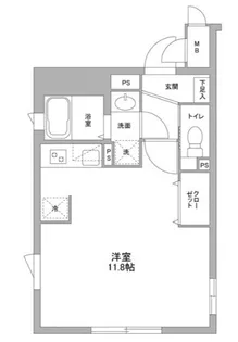 N NTPRレジデンス武蔵小山EAST【1階】の間取り