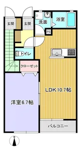ロワジール【1階】の間取り