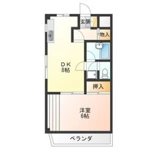 レジデンス滝の原I【3階】の間取り