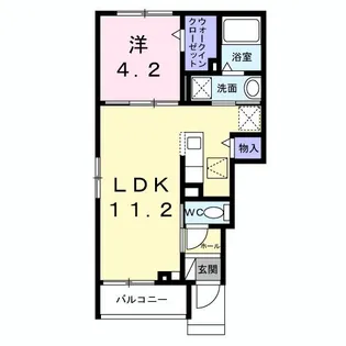 東京都立川市一番町5【アパート】の間取り