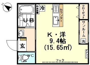 NSコーポ魚津【1階】の間取り