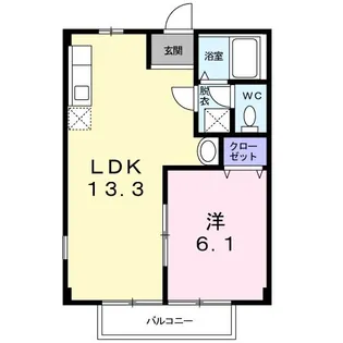 茨城県日立市小木津町1【アパート】の間取り