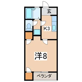 オリーブハウスA【2階】の間取り
