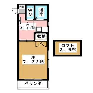 サンピュア・ヤハタ【2階】の間取り