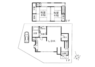 京都府亀岡市本梅町東加舎三十代【一戸建】の間取り