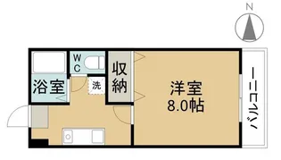サンハイツたなか【3階】の間取り