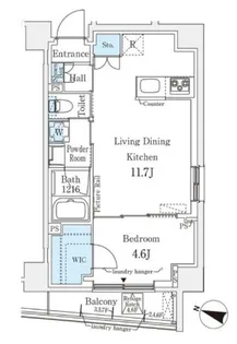 ブリューム西麻布【5階】の間取り