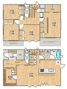 東京都日野市三沢4【一戸建】の間取り