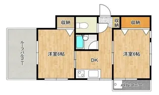 山十マンション【4階】の間取り
