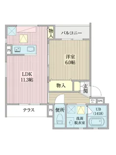 Lis blanc【2階】の間取り