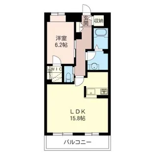 リベーラ岸町【2階】の間取り