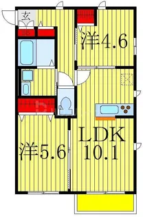 アソシアコート【1階】の間取り