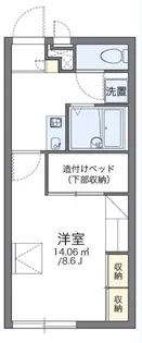 レオパレスアークトゥルス【1階】の間取り