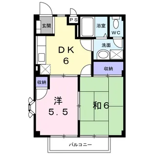 グランドール A【2階】の間取り