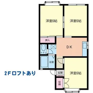 パレットイリヤ【2階】の間取り