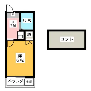 エニーセ朝日【1階】の間取り