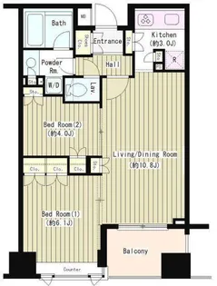 東京都中央区日本橋堀留町2【マンション】の間取り