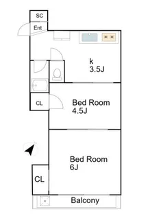 ライベストコート池袋II【3階】の間取り