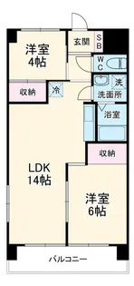 フェリーチェ相模【1階】の間取り