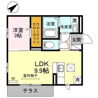 新潟県柏崎市松波3【アパート】の間取り