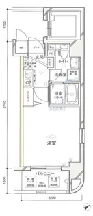 グリフィン新横浜・弐番館【4階】の間取り