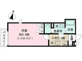 シャンブルII【2階】の間取り