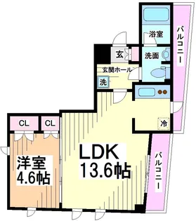 東京都中野区南台3【マンション】の間取り