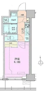 八丁堀レジデンス壱番館【9階】の間取り
