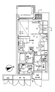 AXIA新宿御苑【9階】の間取り