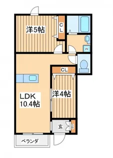 ラ・クラルテ【1階】の間取り