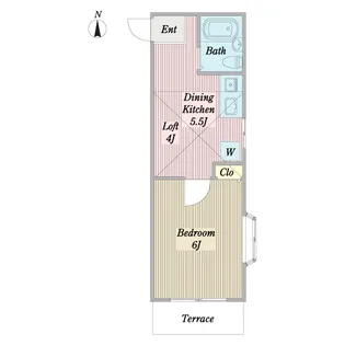 エステート新松戸22【1階】の間取り