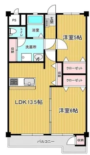 宇都宮ロイヤルコーポ【6階】の間取り