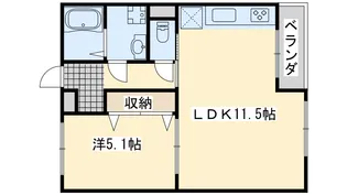 大阪府貝塚市新井【マンション】の間取り