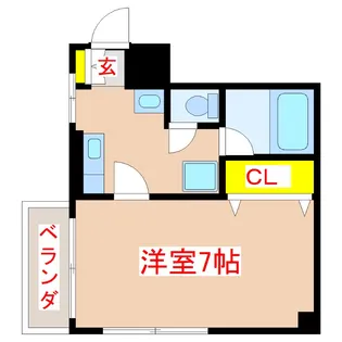 サンライズ荒田【5階】の間取り