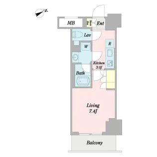 プライマル船橋【5階】の間取り