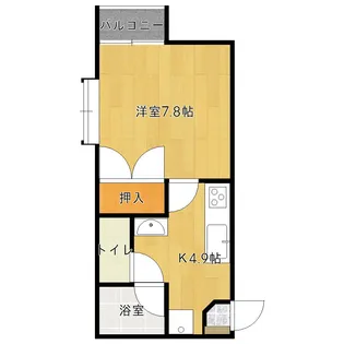Glad水前寺公園参道【3階】の間取り