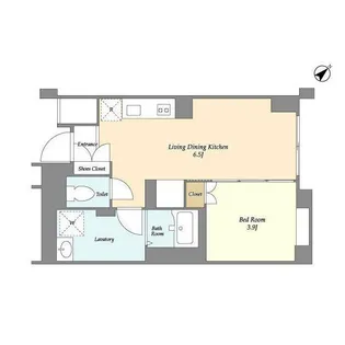 ジニア不動前【2階】の間取り