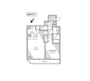 HOPE CITY 秋葉原【8階】の間取り