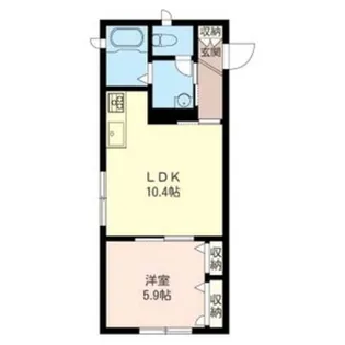 Ensoleile(アンソレイユ)【1階】の間取り