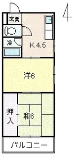 ルーベデンス【2階】の間取り
