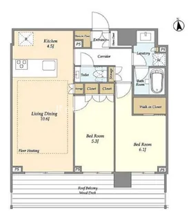 オアーゼ新宿市谷薬王寺【5階】の間取り